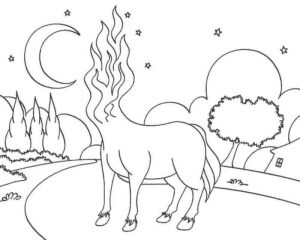 Desenho de Mula Sem Cabeca Desenho Colorir Imprimir 16