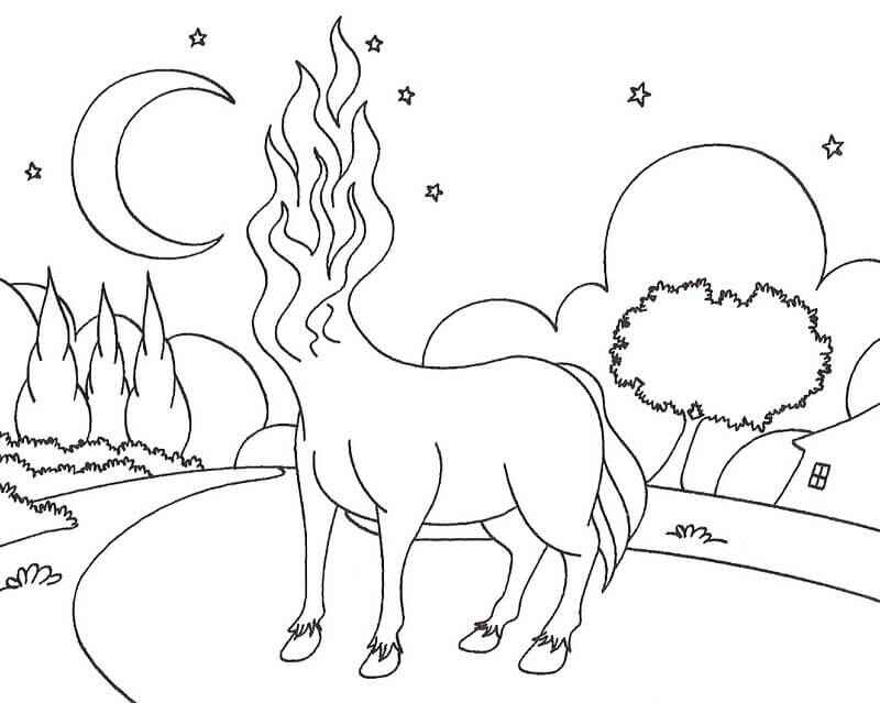 Desenho de Mula Sem Cabeca Desenho Colorir Imprimir 16