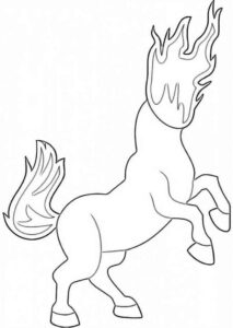 Desenho de Mula Sem Cabeca Desenho Colorir Imprimir 19