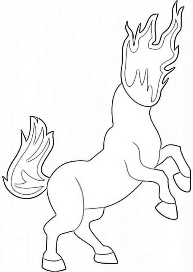 Desenho de Mula Sem Cabeca Desenho Colorir Imprimir 19