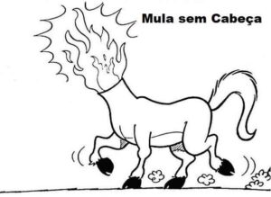 Desenho de Mula Sem Cabeca Desenho Colorir Imprimir 20