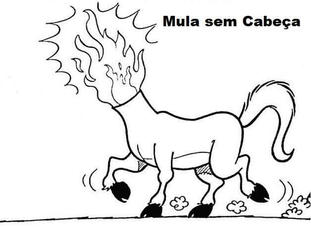 Desenho de Mula Sem Cabeca Desenho Colorir Imprimir 20