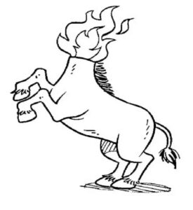 Desenho de Mula Sem Cabeca Desenho Colorir Imprimir 21