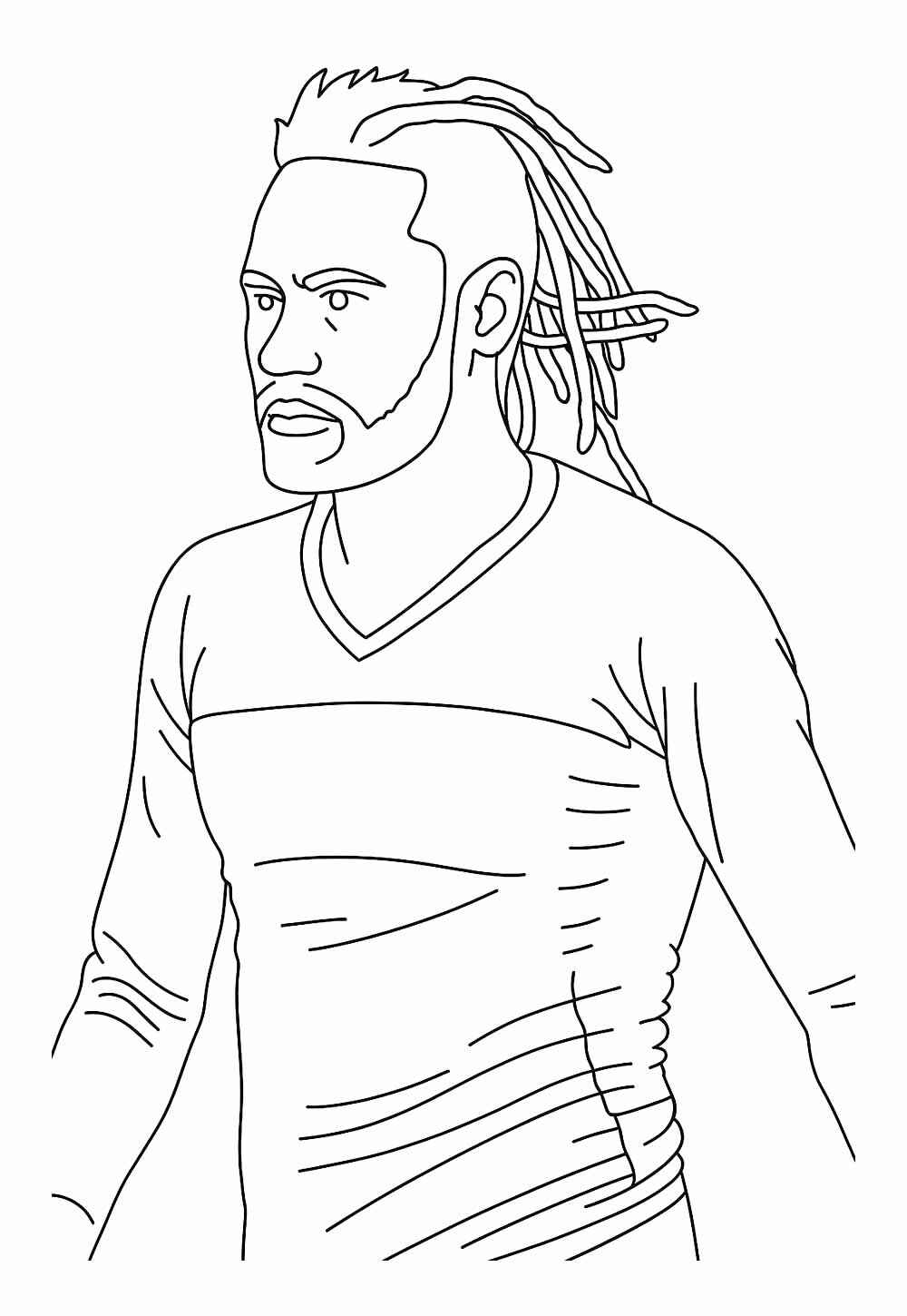Desenho de Neymar Desenho Colorir Imprimir 02