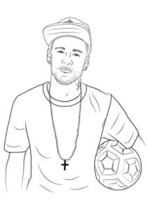 Desenho de Neymar Desenho Colorir Imprimir 15
