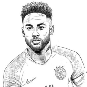 Desenho de Neymar Desenho Colorir Imprimir 17