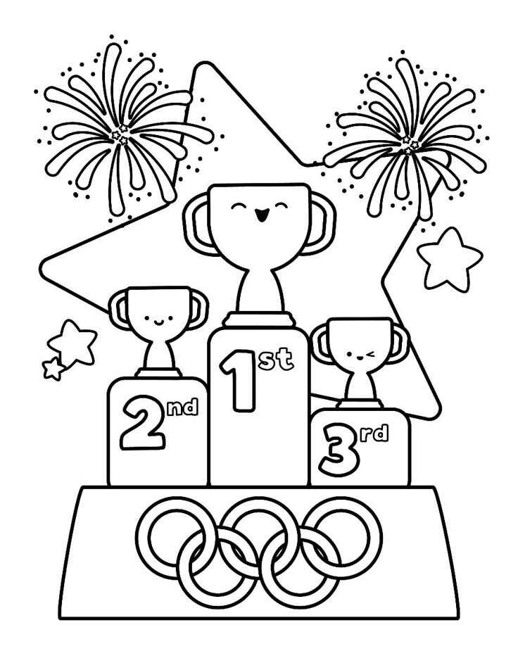 Desenho de Olimpiadas Desenho Colorir Imprimir 01