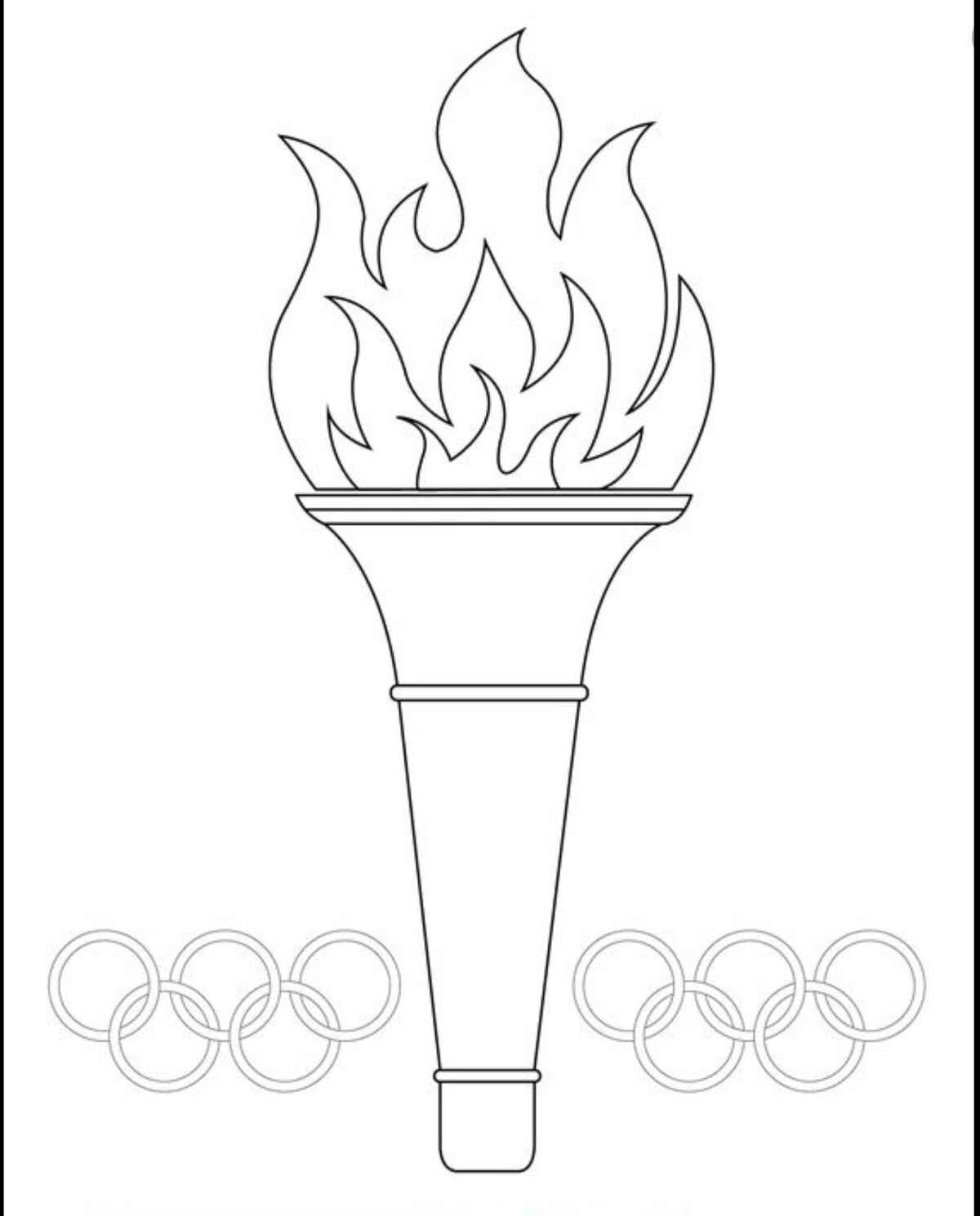Desenho de Olimpiadas Desenho Colorir Imprimir 02