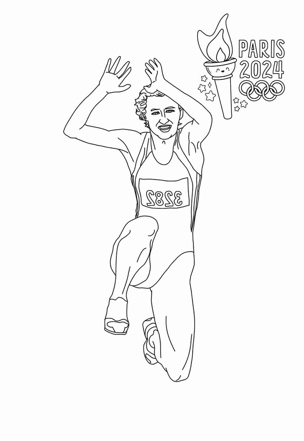 Desenho de Olimpiadas Desenho Colorir Imprimir 05