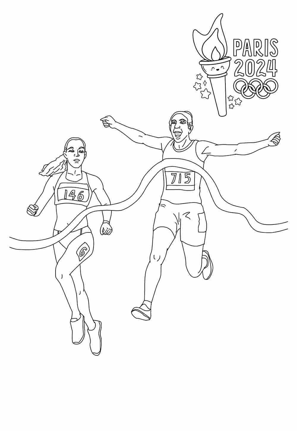 Desenho de Olimpiadas Desenho Colorir Imprimir 09