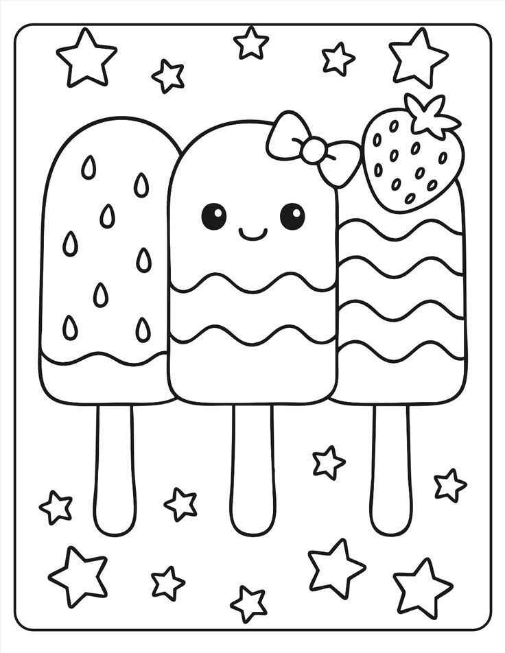 Desenho de Picole Desenho Colorir Imprimir 02