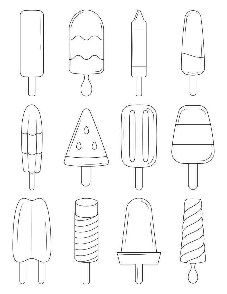 Desenho de Picole Desenho Colorir Imprimir 08