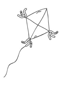 Desenho de Pipa Desenho Colorir Imprimir 05