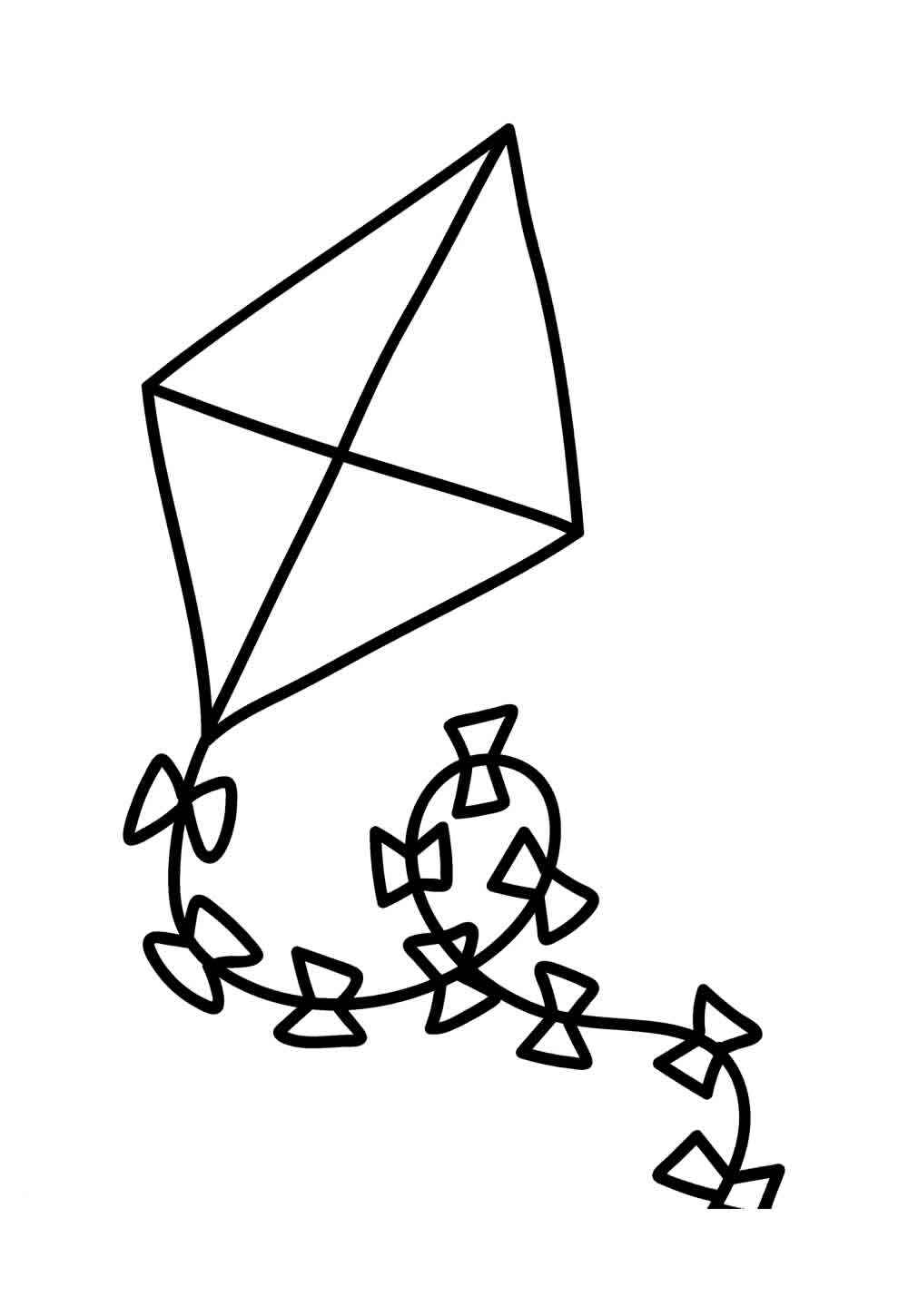 Desenho de Pipa Desenho Colorir Imprimir 08