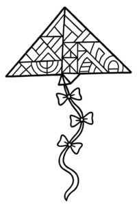 Desenho de Pipa Desenho Colorir Imprimir 11