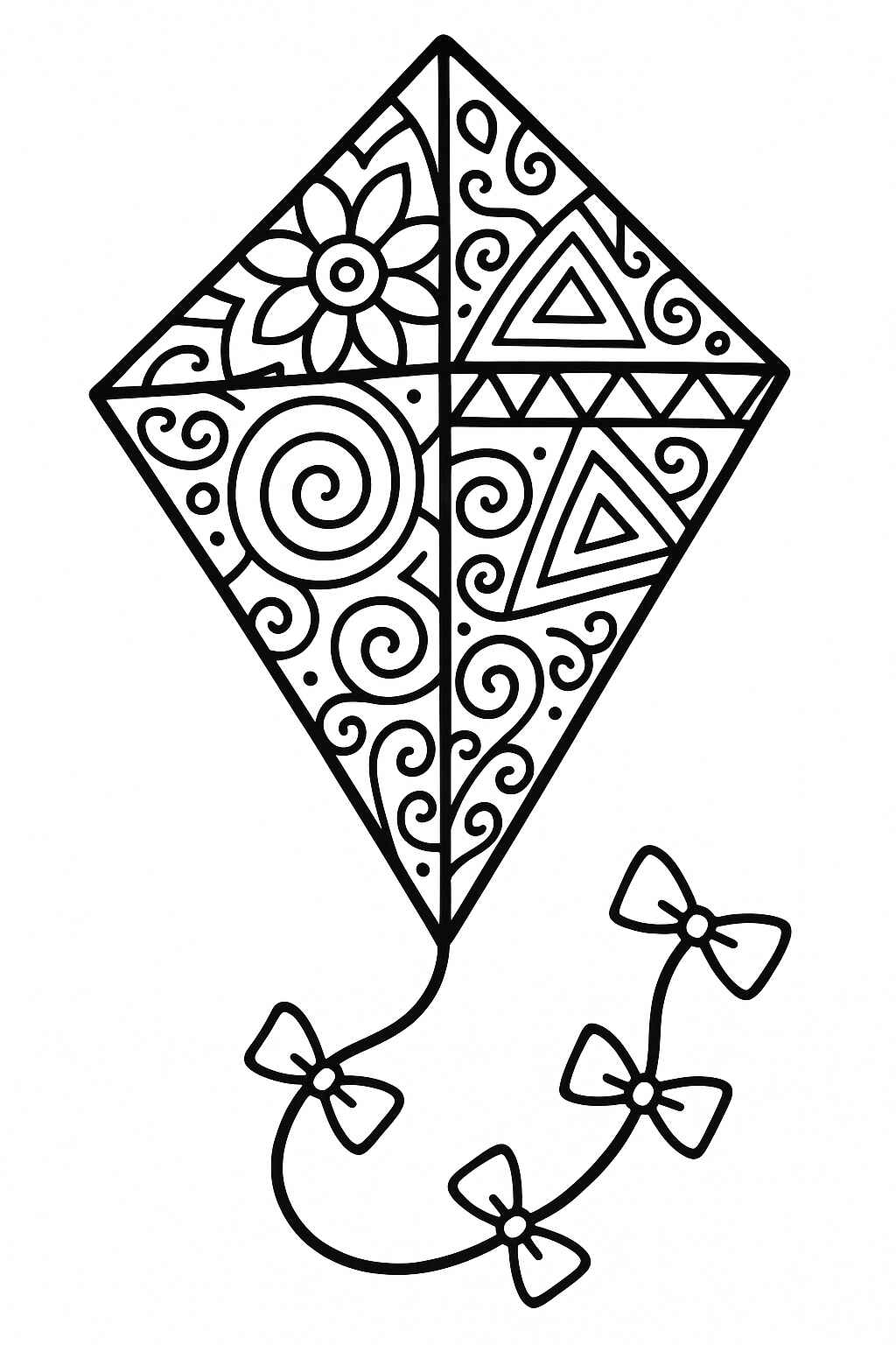 Desenho de Pipa Desenho Colorir Imprimir 13