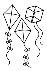 Desenho de Pipa Desenho Colorir Imprimir 14