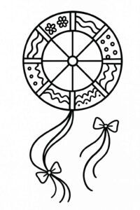 Desenho de Pipa Desenho Colorir Imprimir 19