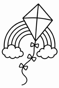 Desenho de Pipa Desenho Colorir Imprimir 22