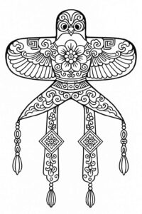 Desenho de Pipa Desenho Colorir Imprimir 23