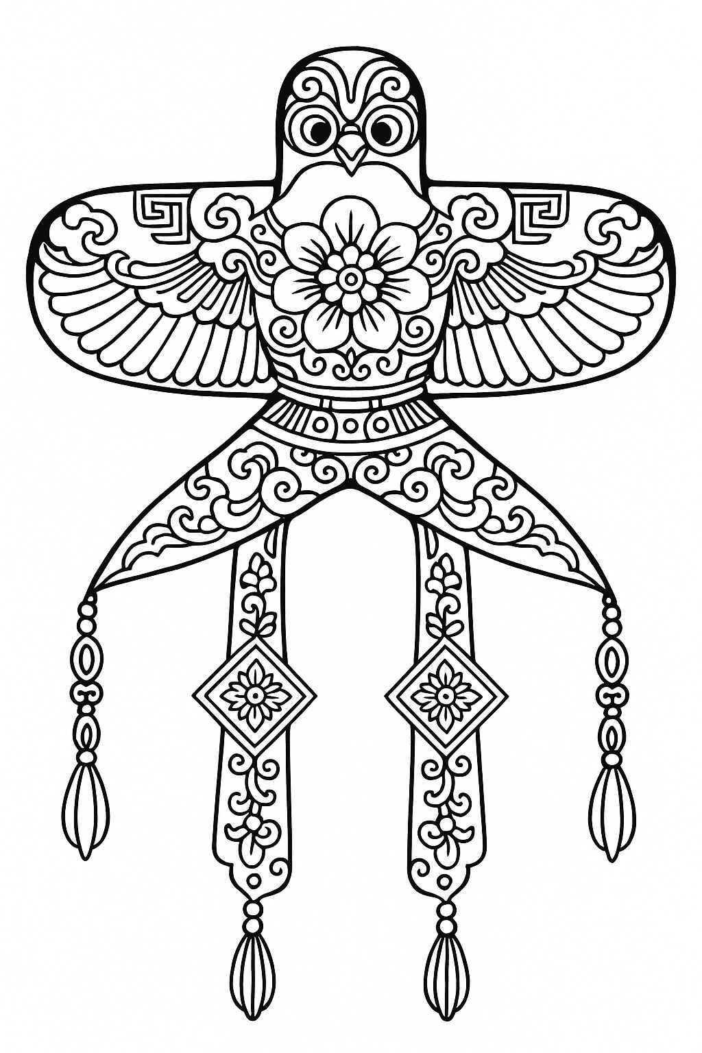 Desenho de Pipa Desenho Colorir Imprimir 23