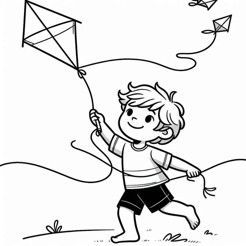 Desenho de Pipa Desenho Colorir Imprimir 28