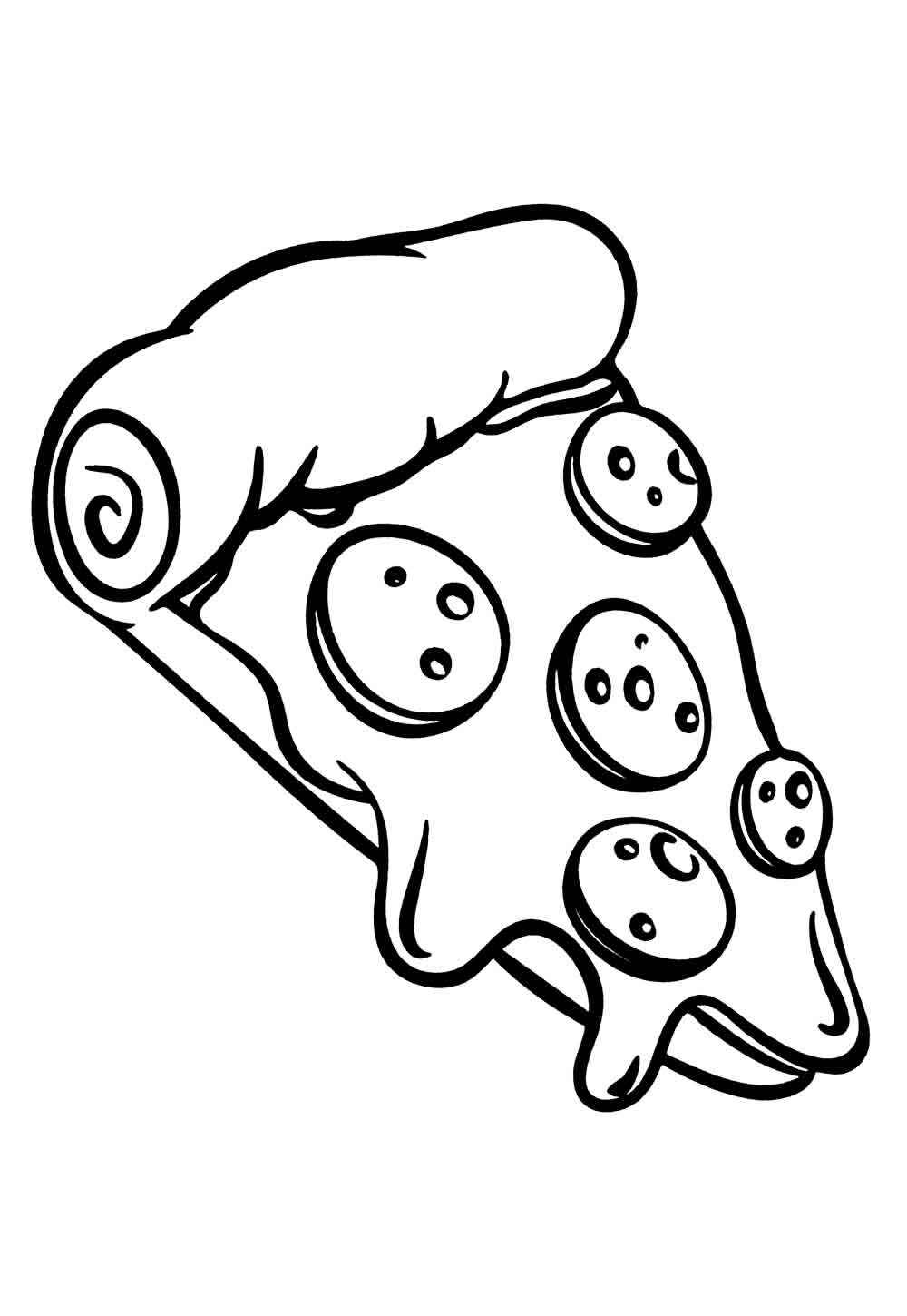 Desenho de Pizza Desenho Colorir Imprimir 15