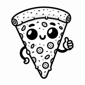 Desenho de Pizza Desenho Colorir Imprimir 19