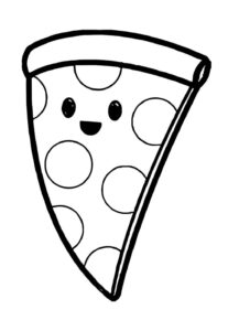 Desenho de Pizza Desenho Colorir Imprimir 21