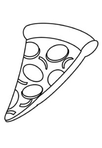 Desenho de Pizza Desenho Colorir Imprimir 24