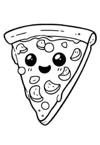 Desenho de Pizza Desenho Colorir Imprimir 30