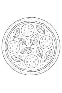 Desenho de Pizza Desenho Colorir Imprimir 32