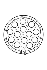 Desenho de Pizza Desenho Colorir Imprimir 33