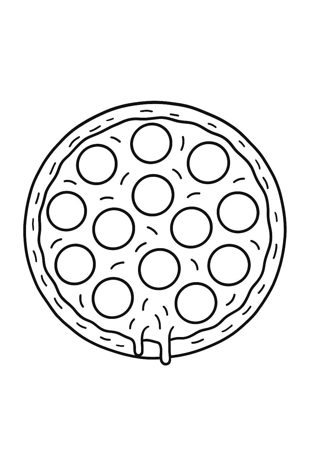 Desenho de Pizza Desenho Colorir Imprimir 33