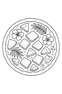 Desenho de Pizza Desenho Colorir Imprimir 36