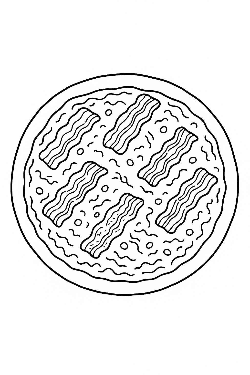 Desenho de Pizza Desenho Colorir Imprimir 40