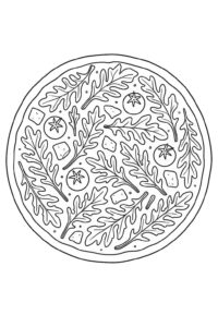 Desenho de Pizza Desenho Colorir Imprimir 42