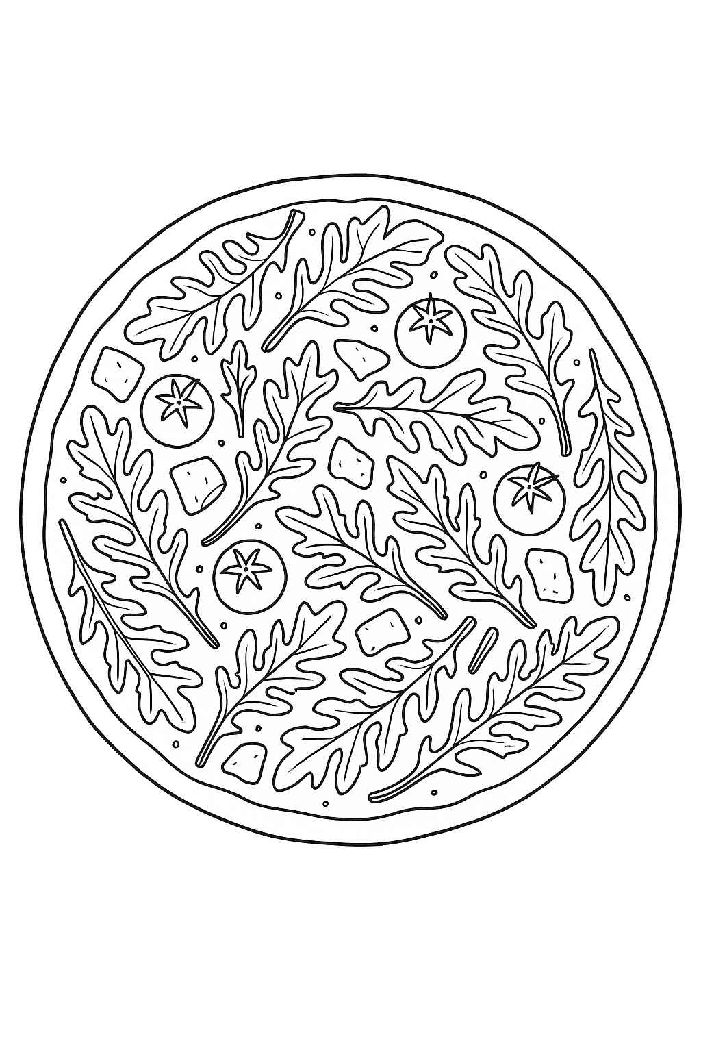 Desenho de Pizza Desenho Colorir Imprimir 42