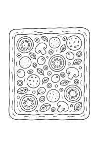 Desenho de Pizza Desenho Colorir Imprimir 45
