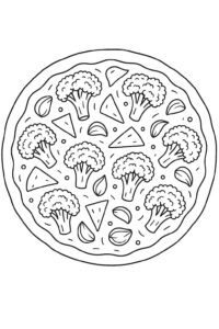 Desenho de Pizza Desenho Colorir Imprimir 46