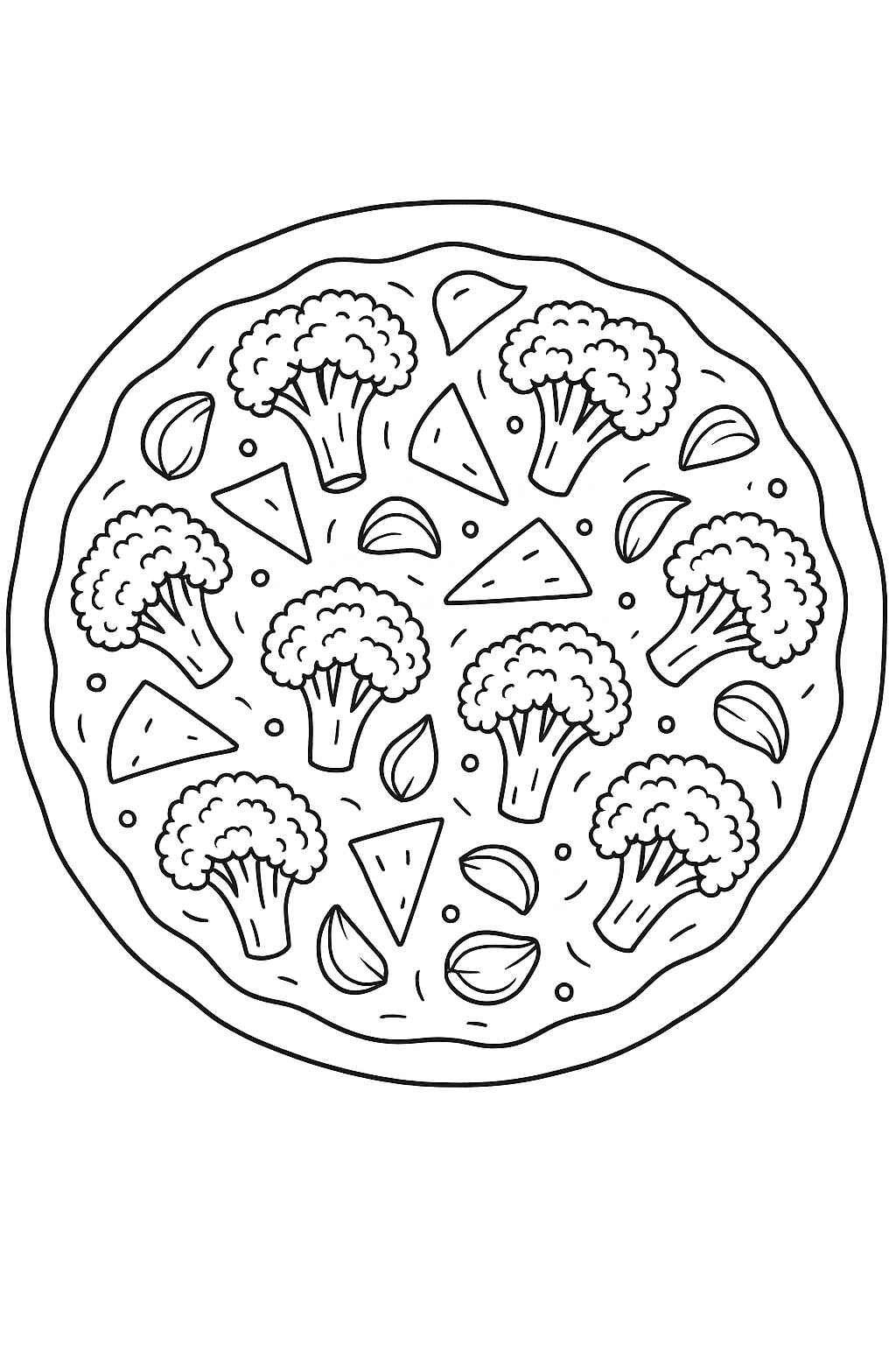 Desenho de Pizza Desenho Colorir Imprimir 46