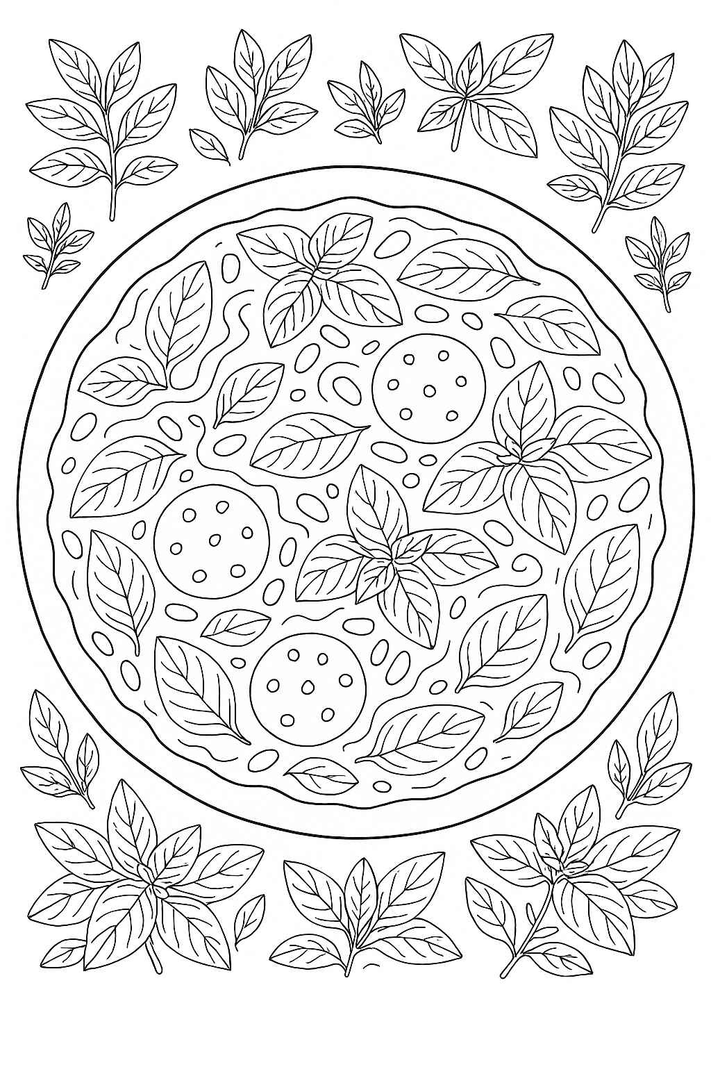 Desenho de Pizza Desenho Colorir Imprimir 47