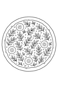 Desenho de Pizza Desenho Colorir Imprimir 49