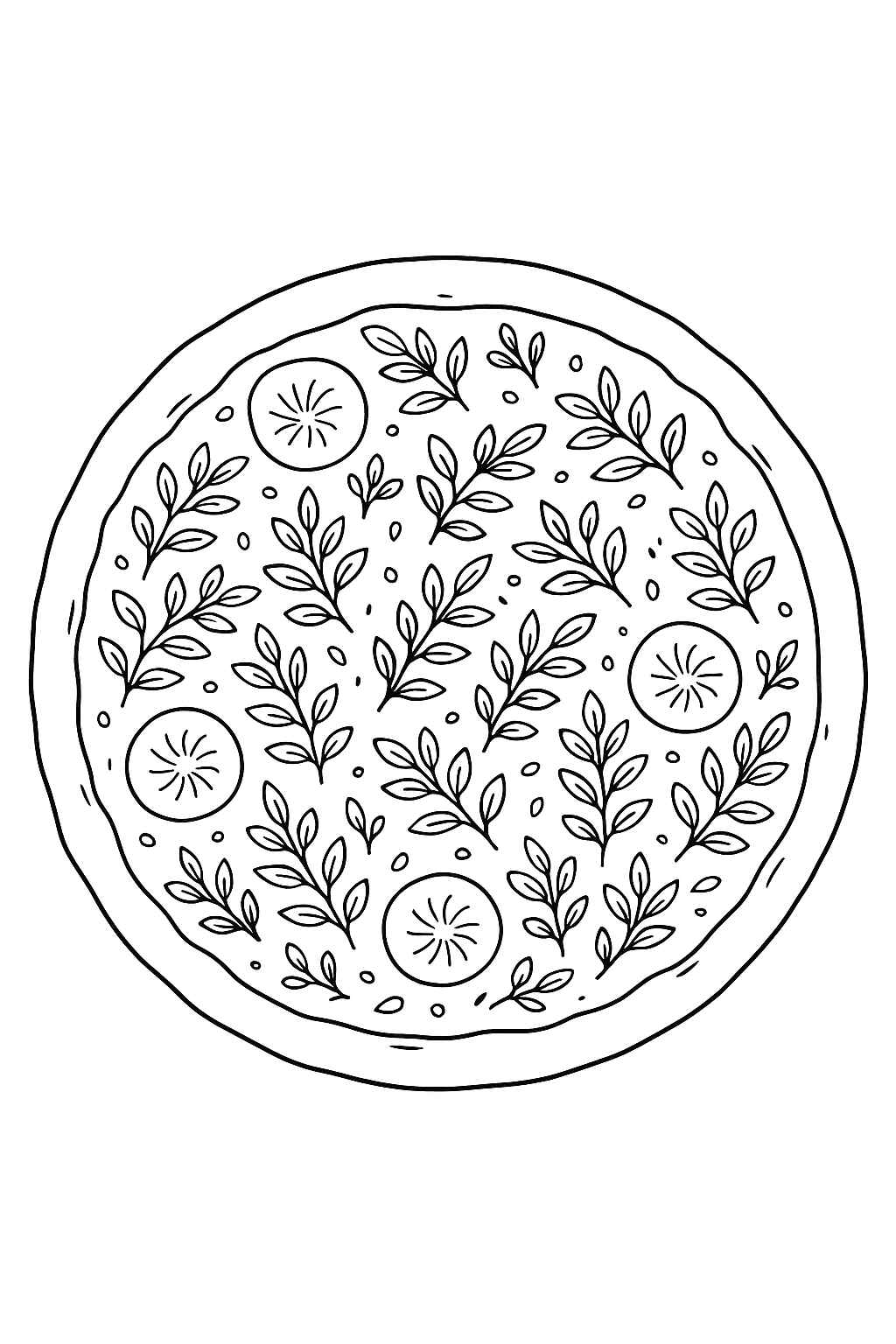 Desenho de Pizza Desenho Colorir Imprimir 49