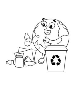 Desenho de Planeta Terra Desenho Colorir Imprimir 03