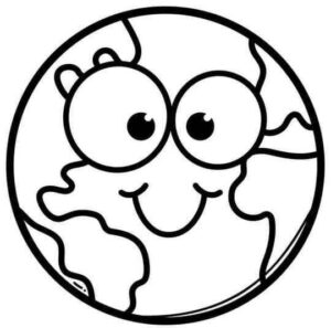 Desenho de Planeta Terra Desenho Colorir Imprimir 10