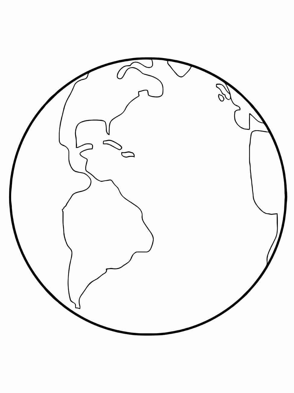 Desenho de Planeta Terra Desenho Colorir Imprimir 23