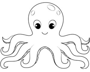 Desenho de Polvo Desenho Colorir Imprimir 05