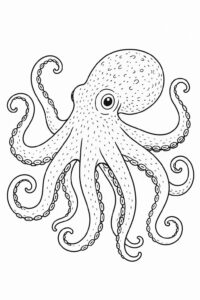 Desenho de Polvo Desenho Colorir Imprimir 24