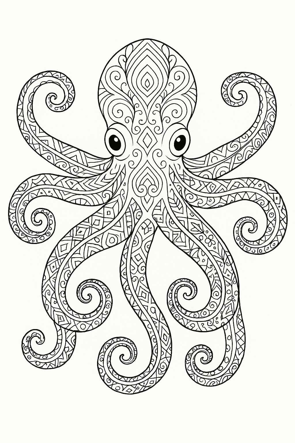 Desenho de Polvo Desenho Colorir Imprimir 27